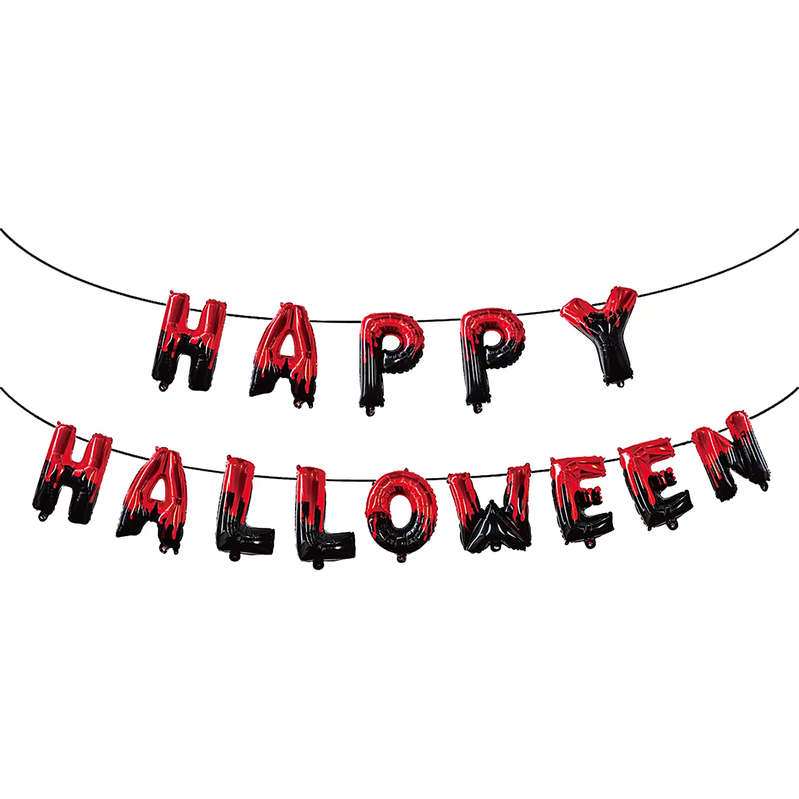 Happy Halloween Bloody Foil Letter Balloon Banner (Air Fill)