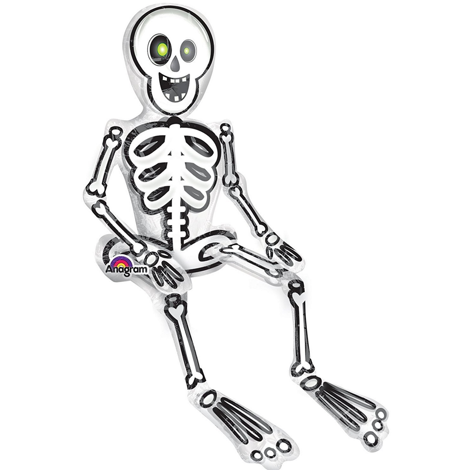 Sitting Skeleton Air Fill Multi Balloon