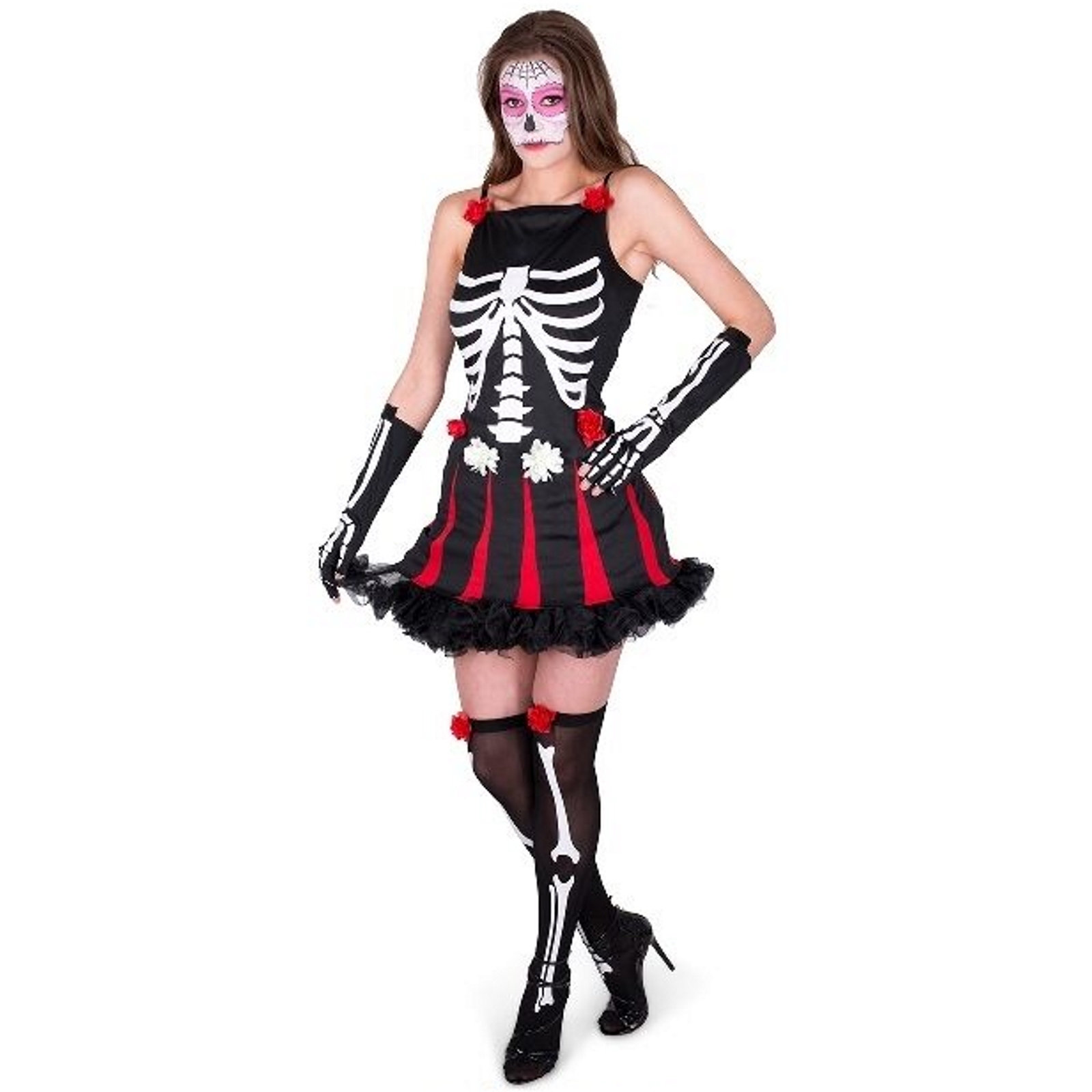 Day Of The Dead Ladies Costume Medium