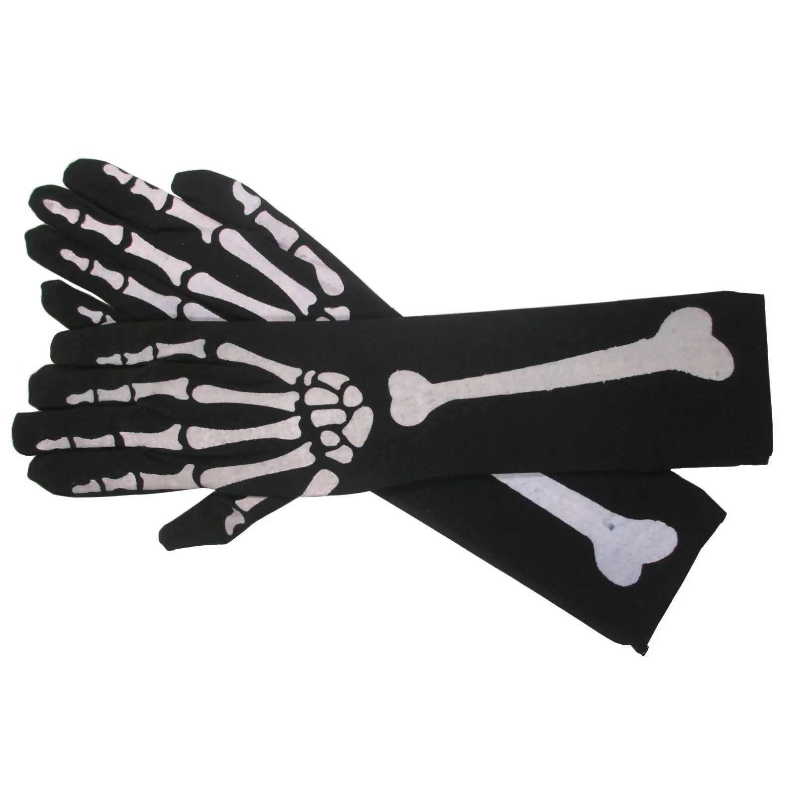 Long Skeleton Arm Gloves