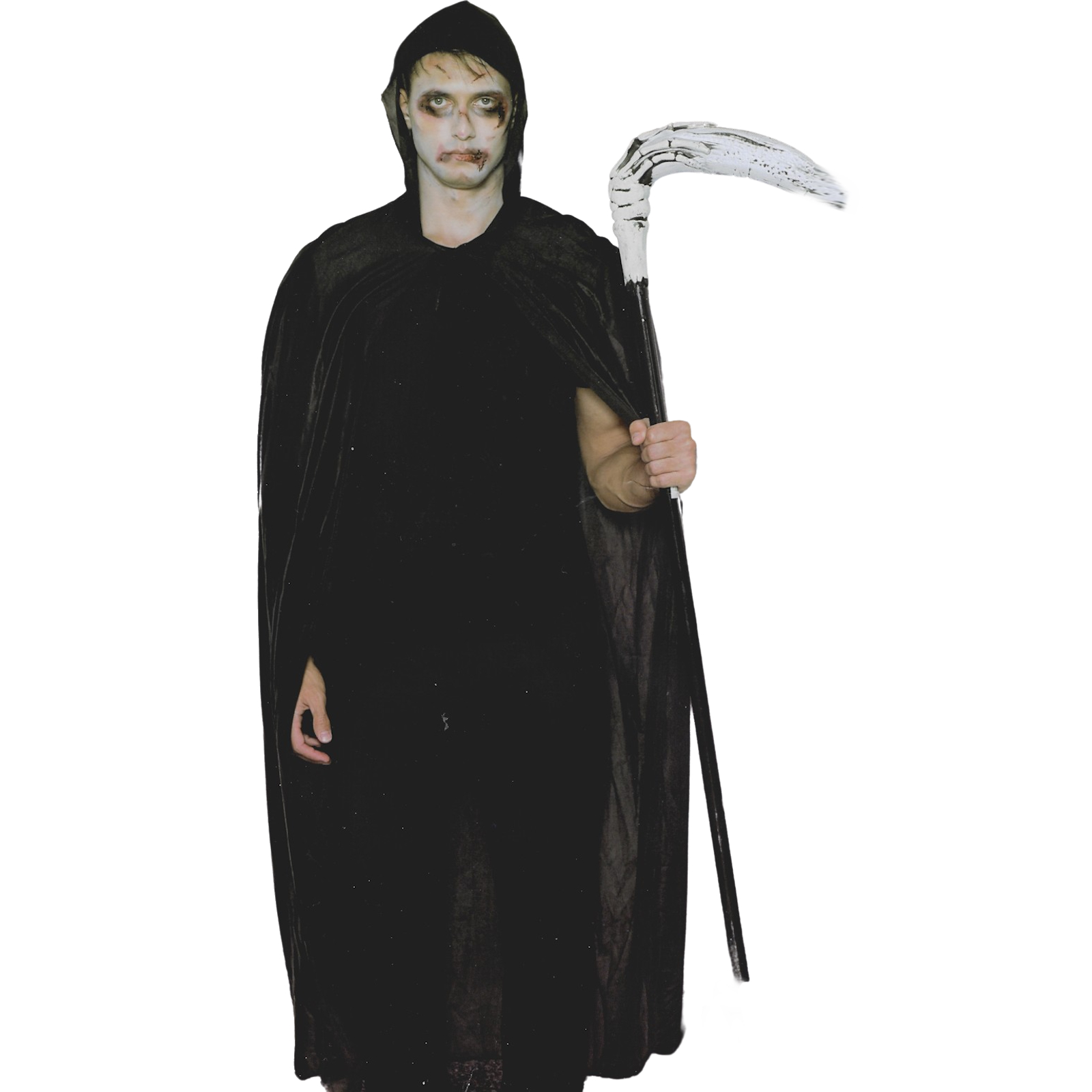 Adult Black Hooded Cape