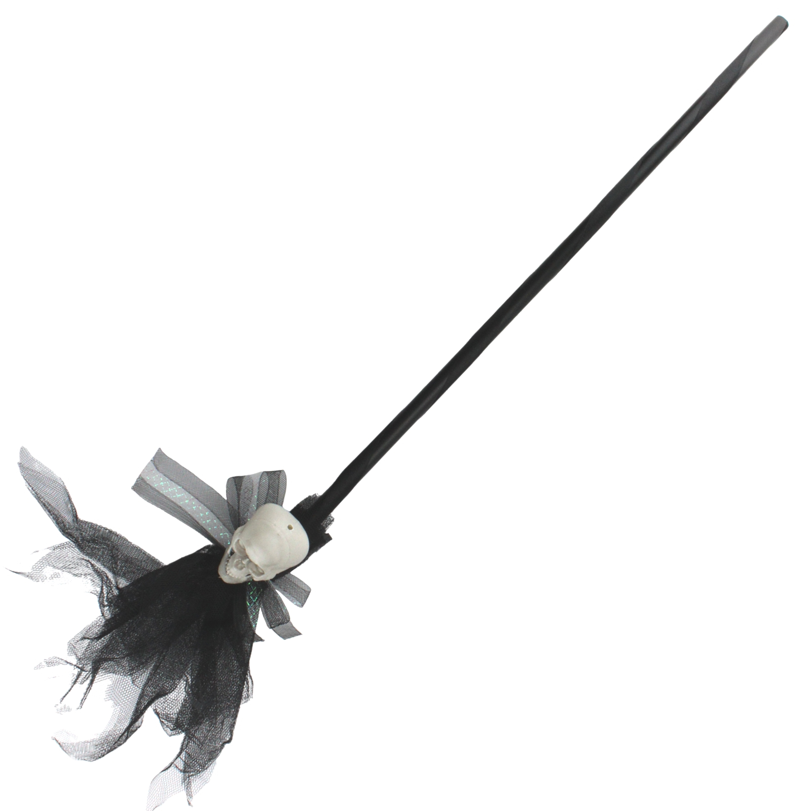 Glam Witch Wicked Skull Broom 