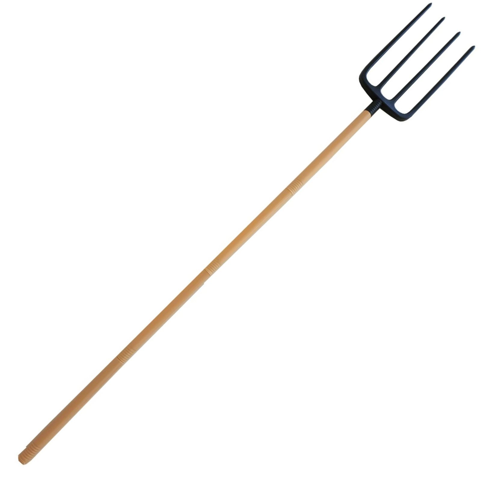 Plastic Black and Brown Pitchfork 152cm (5pc assembly)