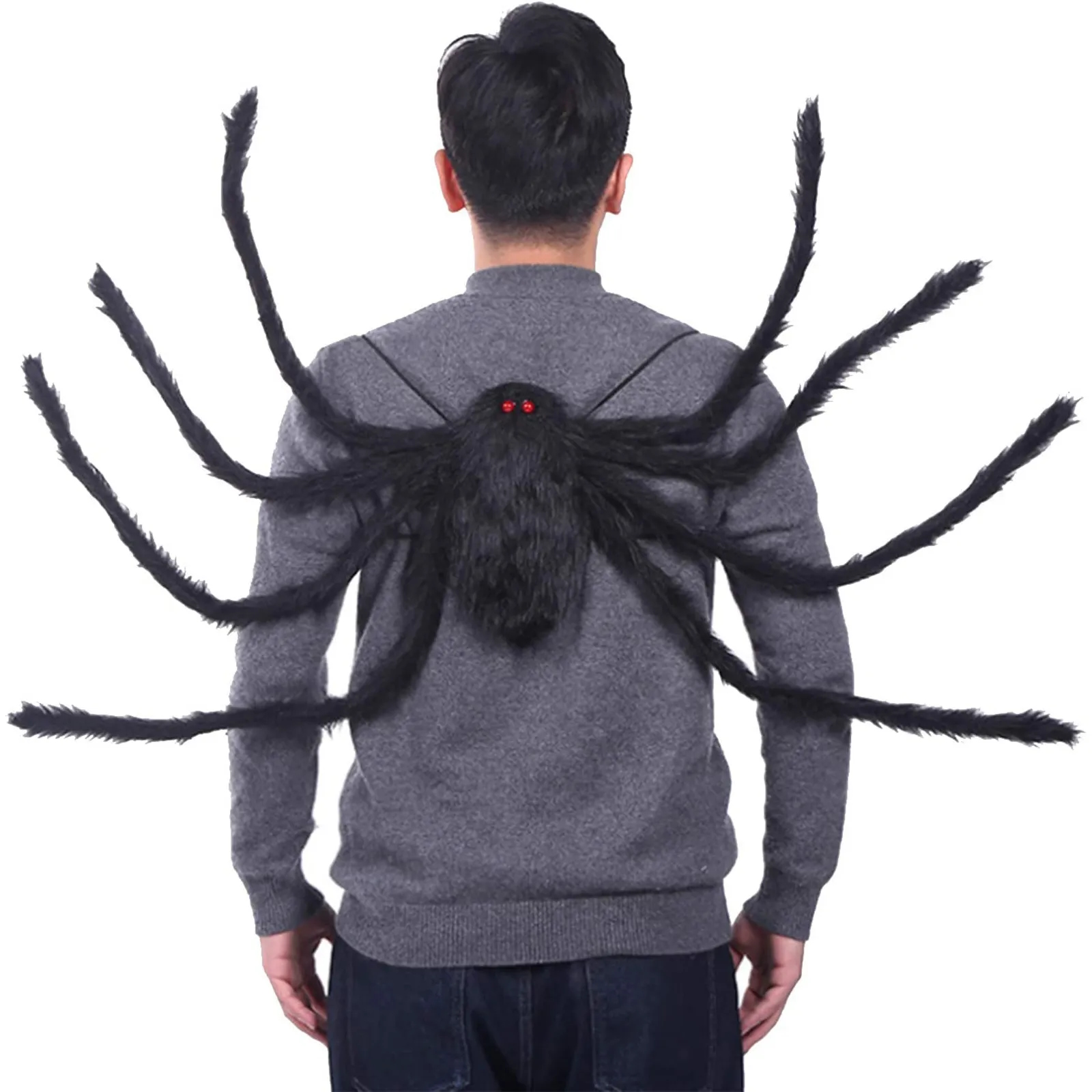 Wearable Black Hairy Spider Legs