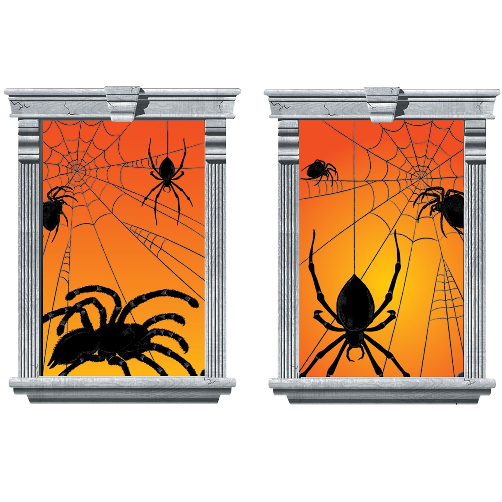 Spider Window Silhouettes (Pack of 2)