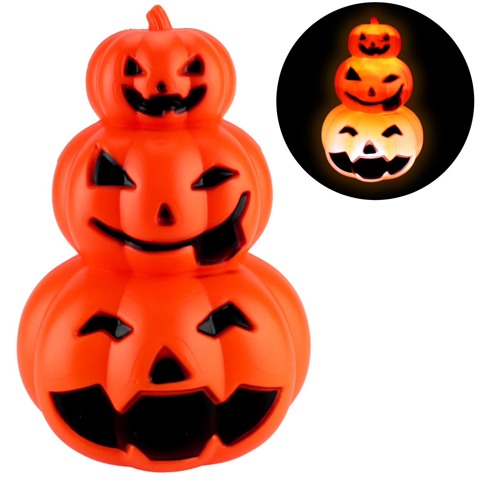 Light Up LED Flashing Pumpkin Lamp 