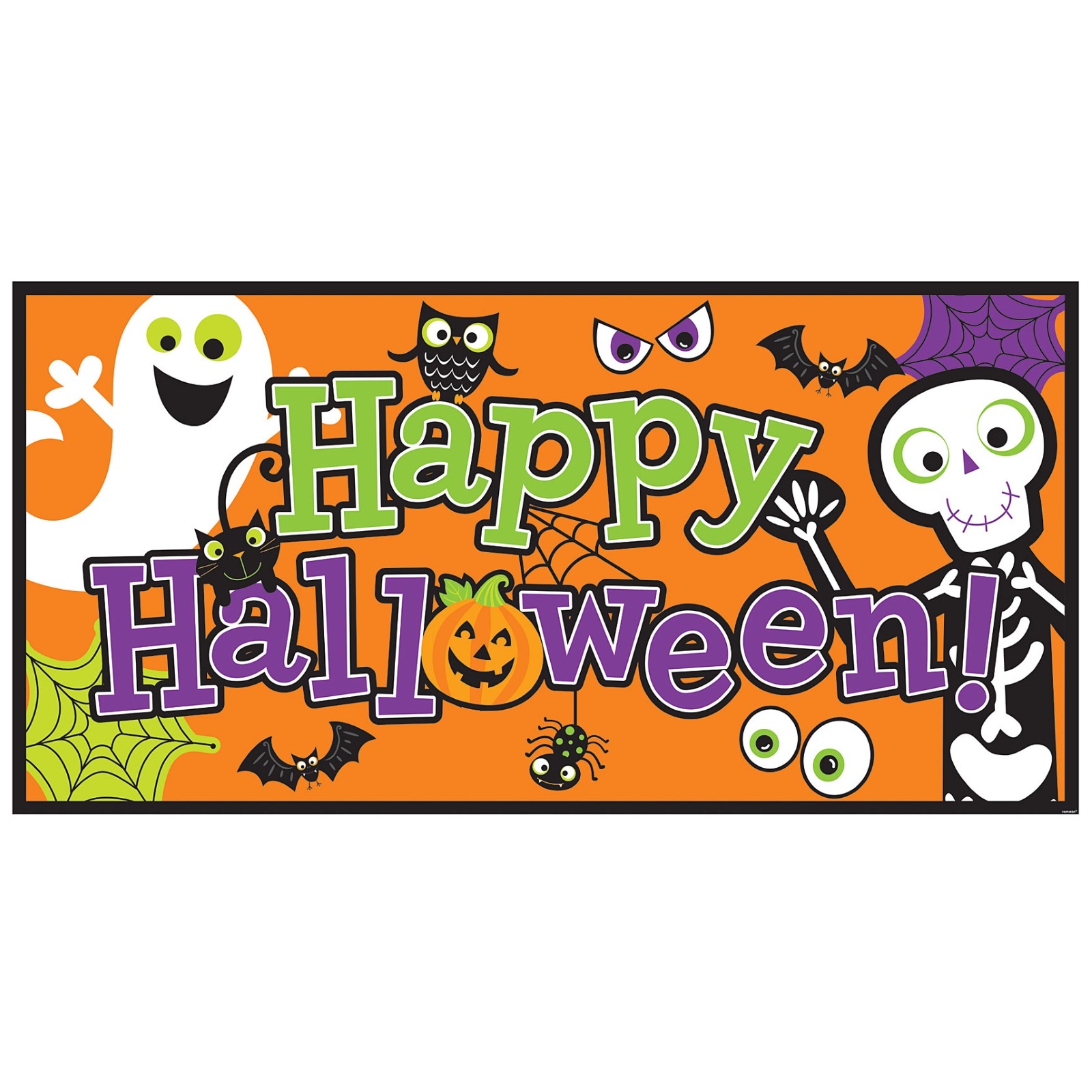 Cute Happy Halloween Banner