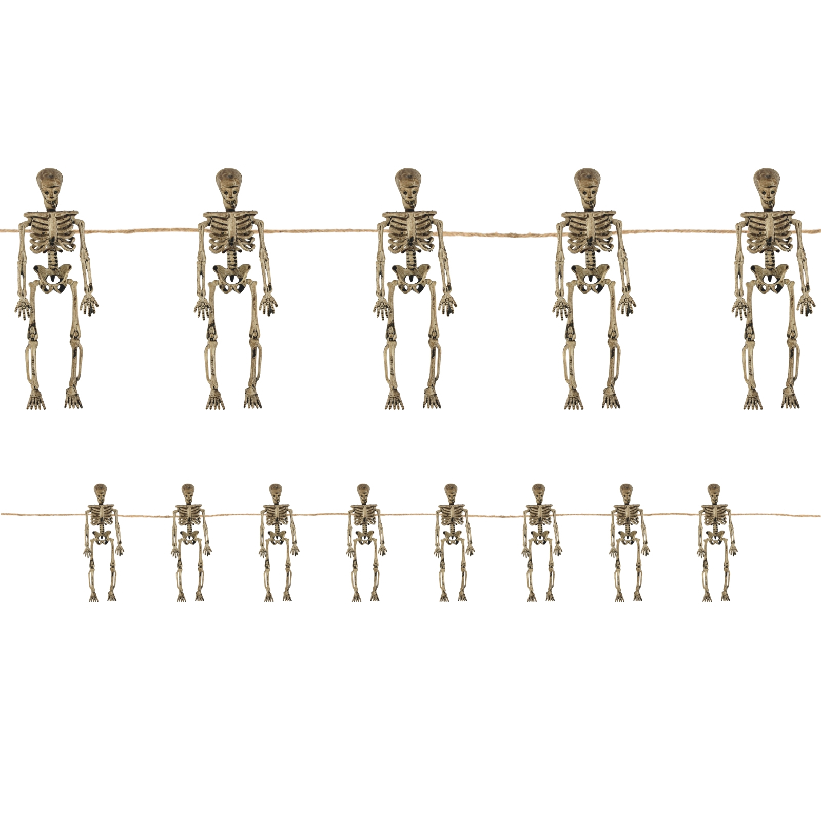 Plastic Skeleton Garland Banner 6m