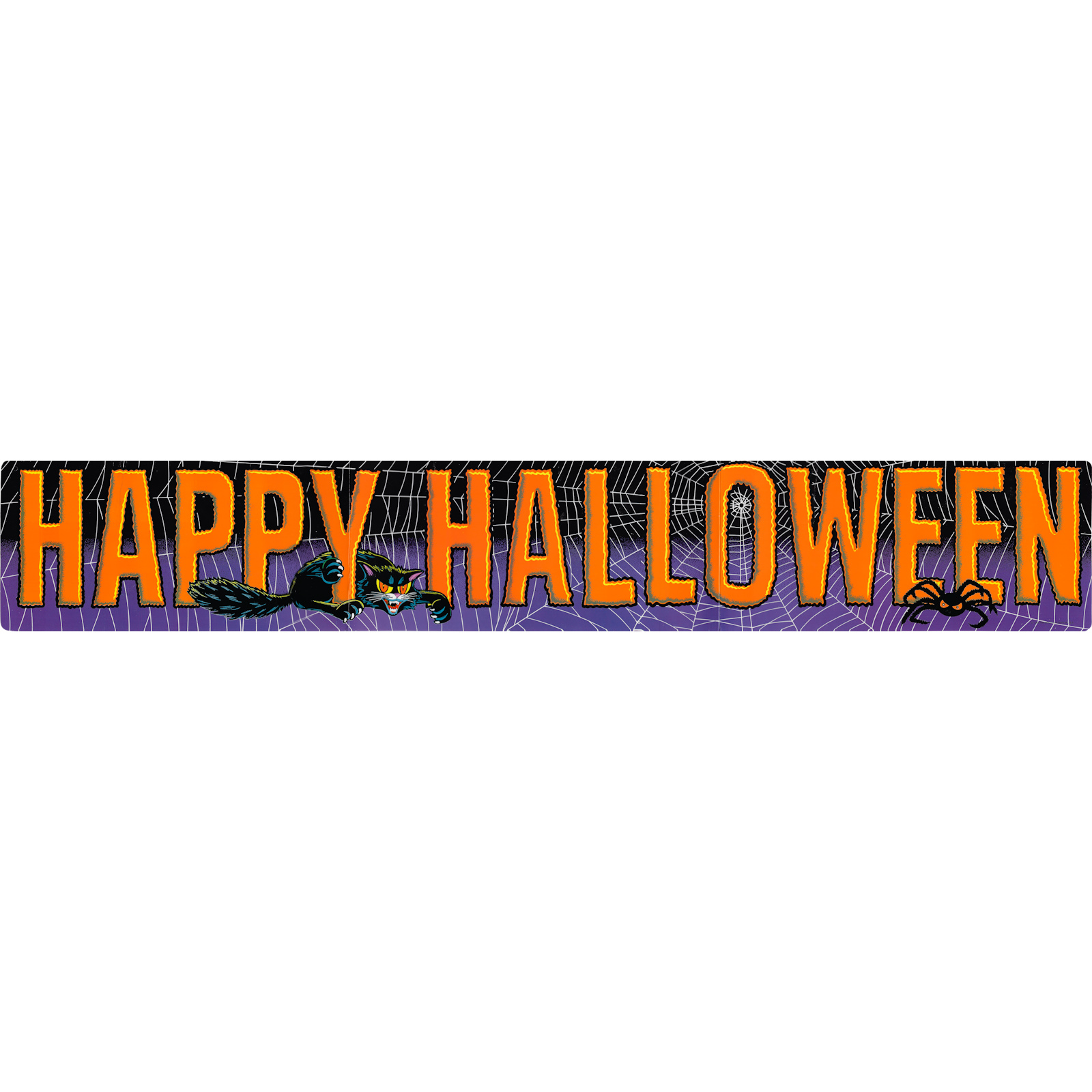 Happy Halloween Cardboard Banner 