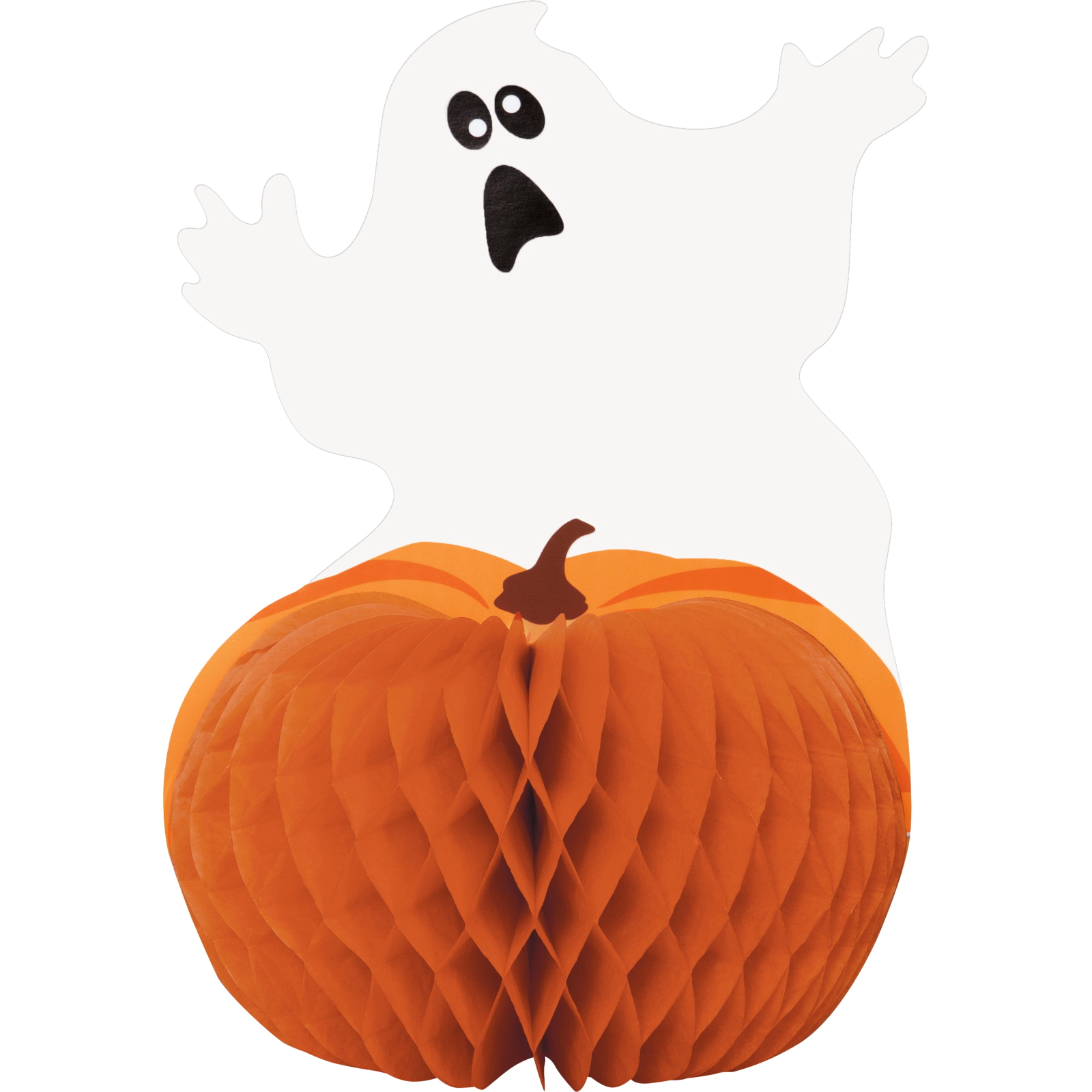 Ghost & Pumpkin Honeycomb Centrepiece