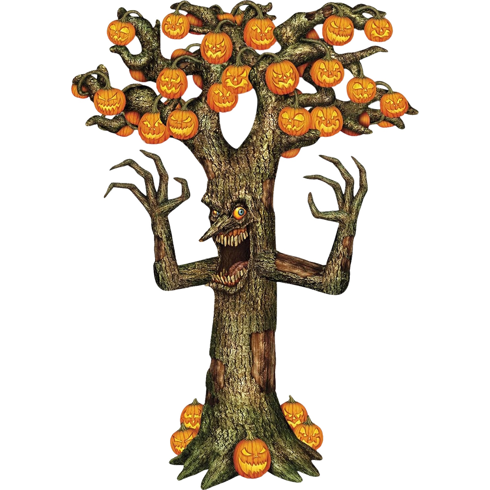 Life-Sized Jointed Scary Tree Cutout Decoration (1.8m)