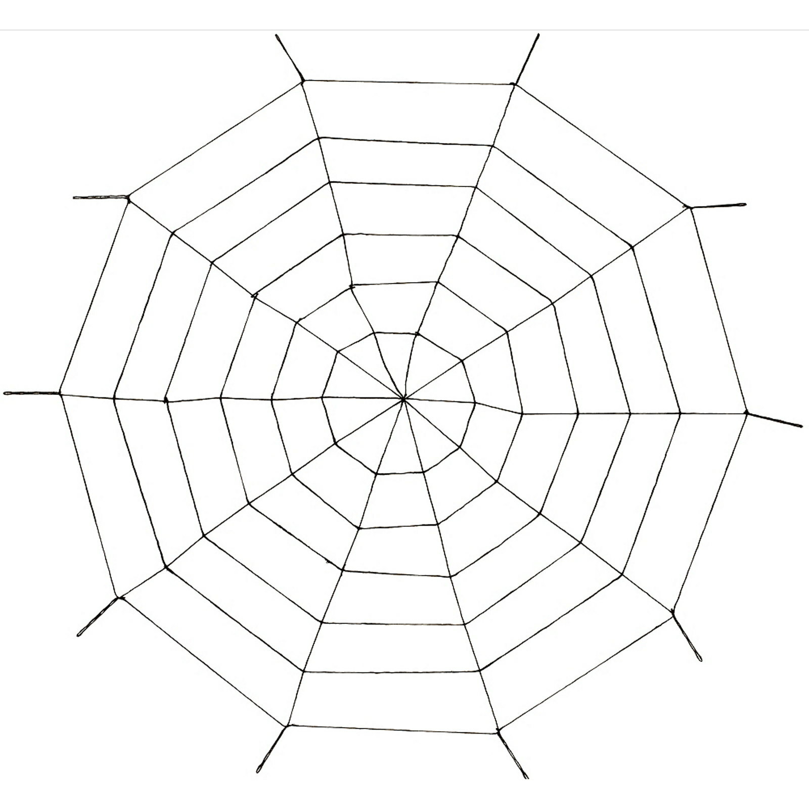 Black Rope Spider Web (152cm)