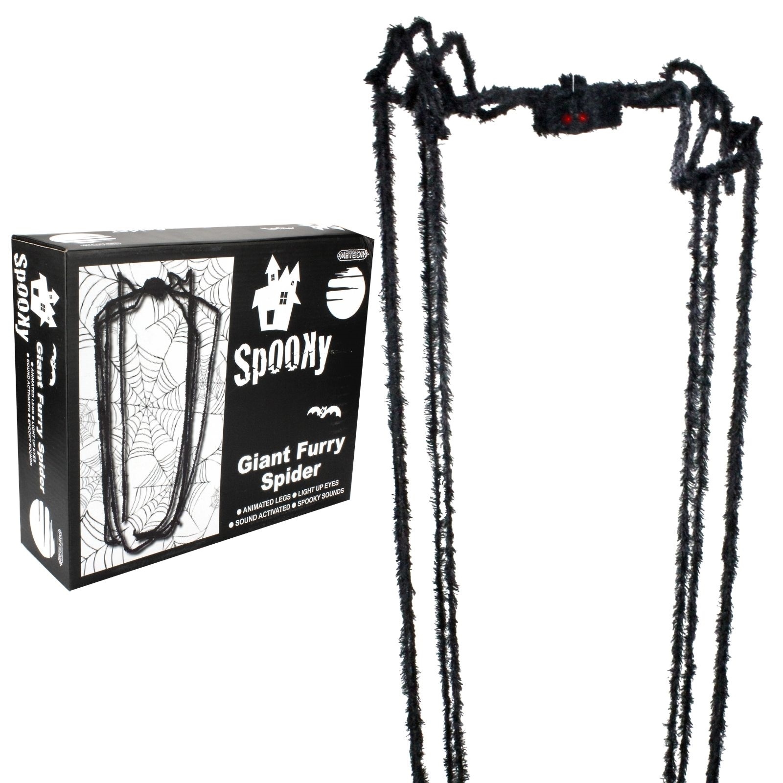 Animated Hanging Furry Spider