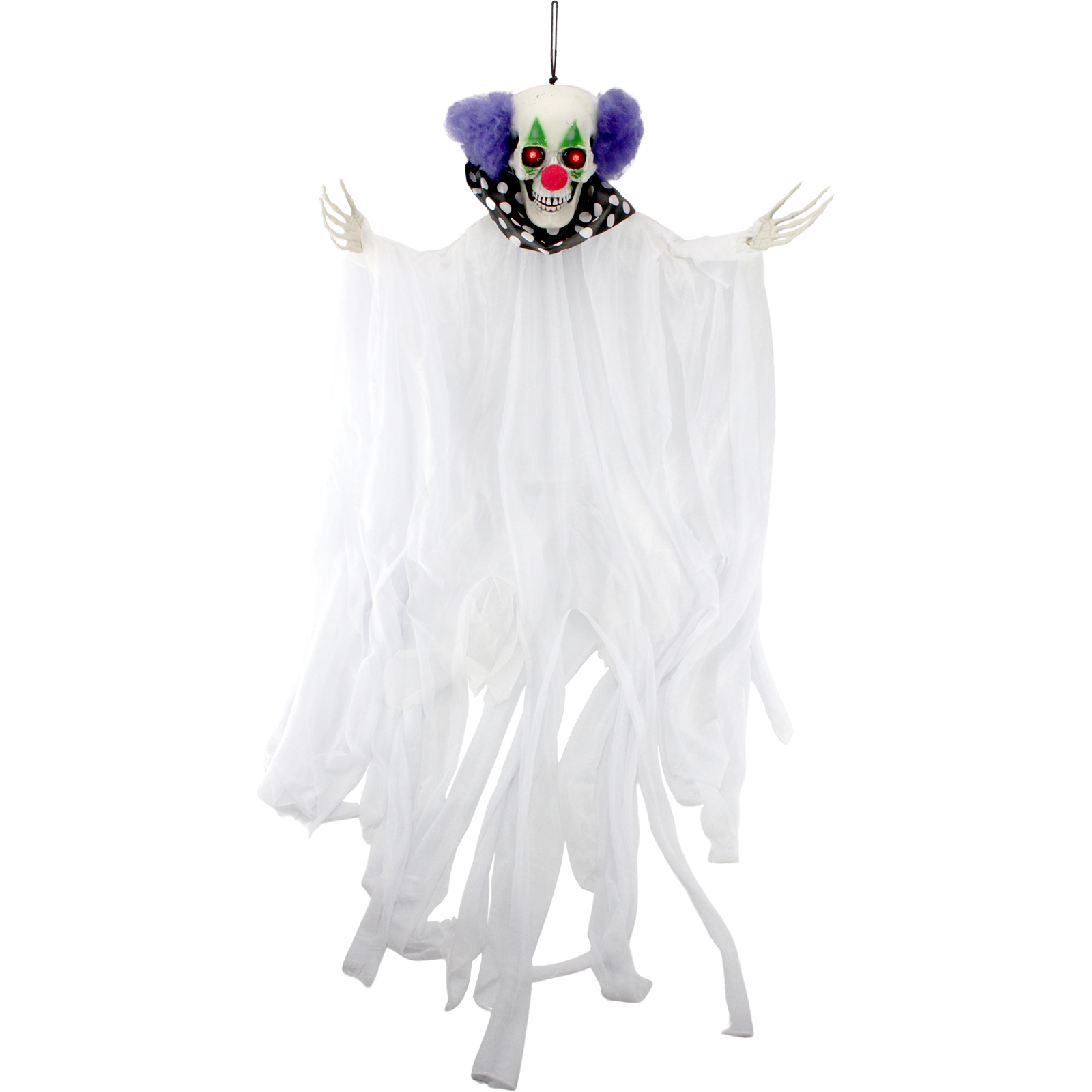 Light Up Evil Clown Hanging Decoration