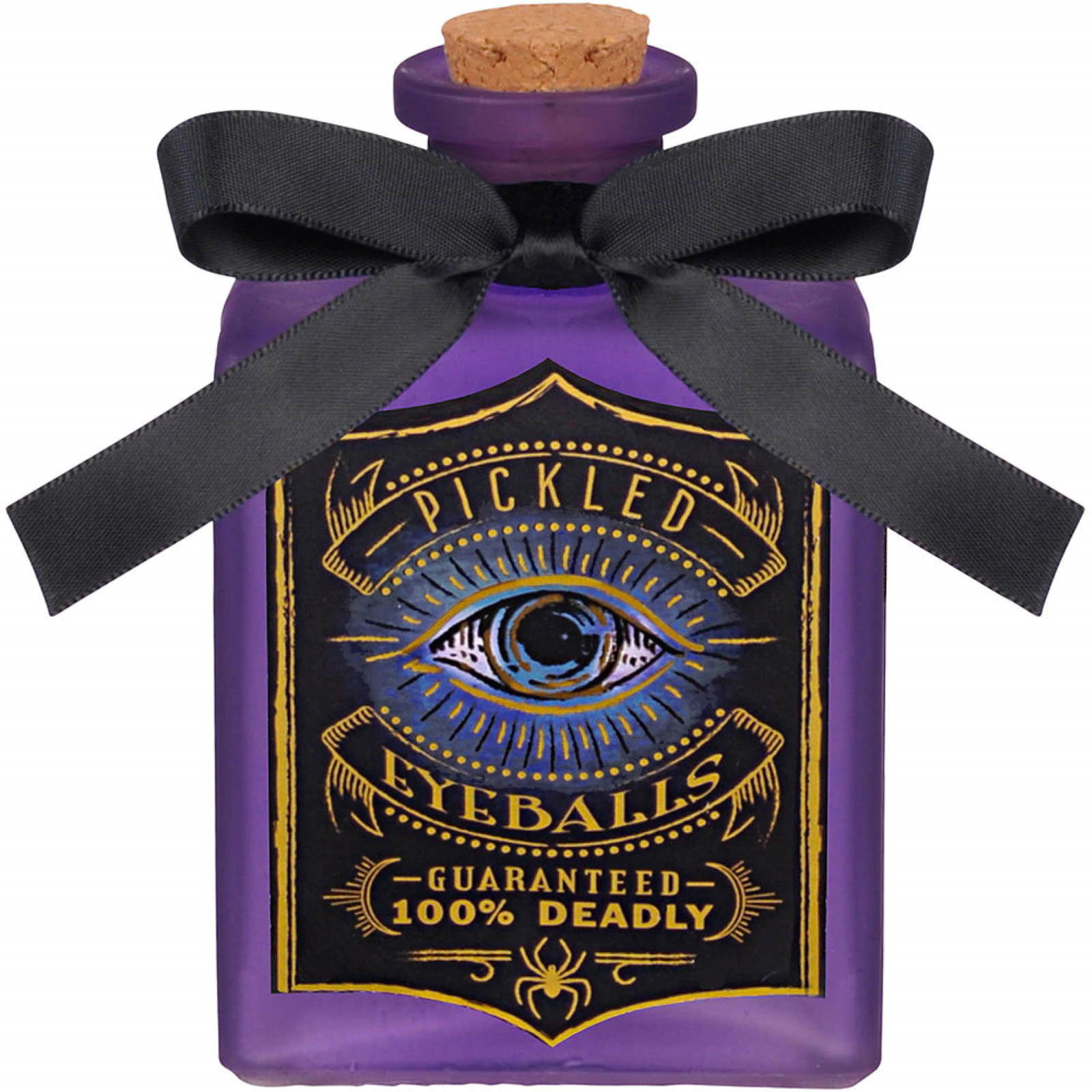 Spooks and Spells Glass Pickled Eyeballs Bottle