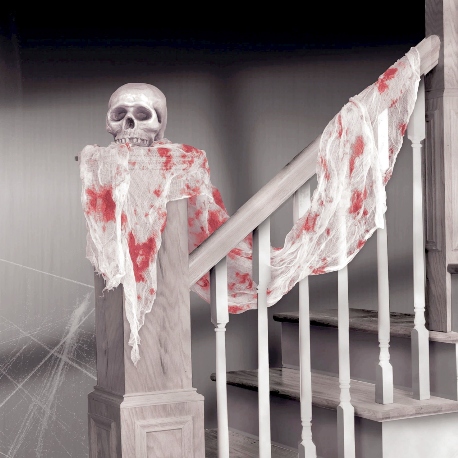 Halloween Chop Shop Bloody Gauze Drape