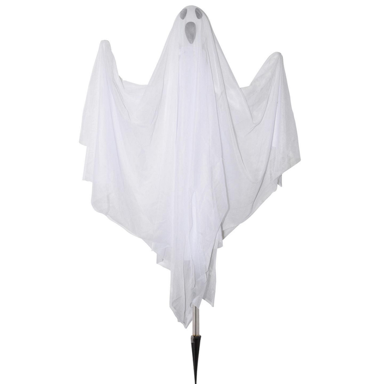 White Fabric Hanging Ghost With Yard Stake (91cm)