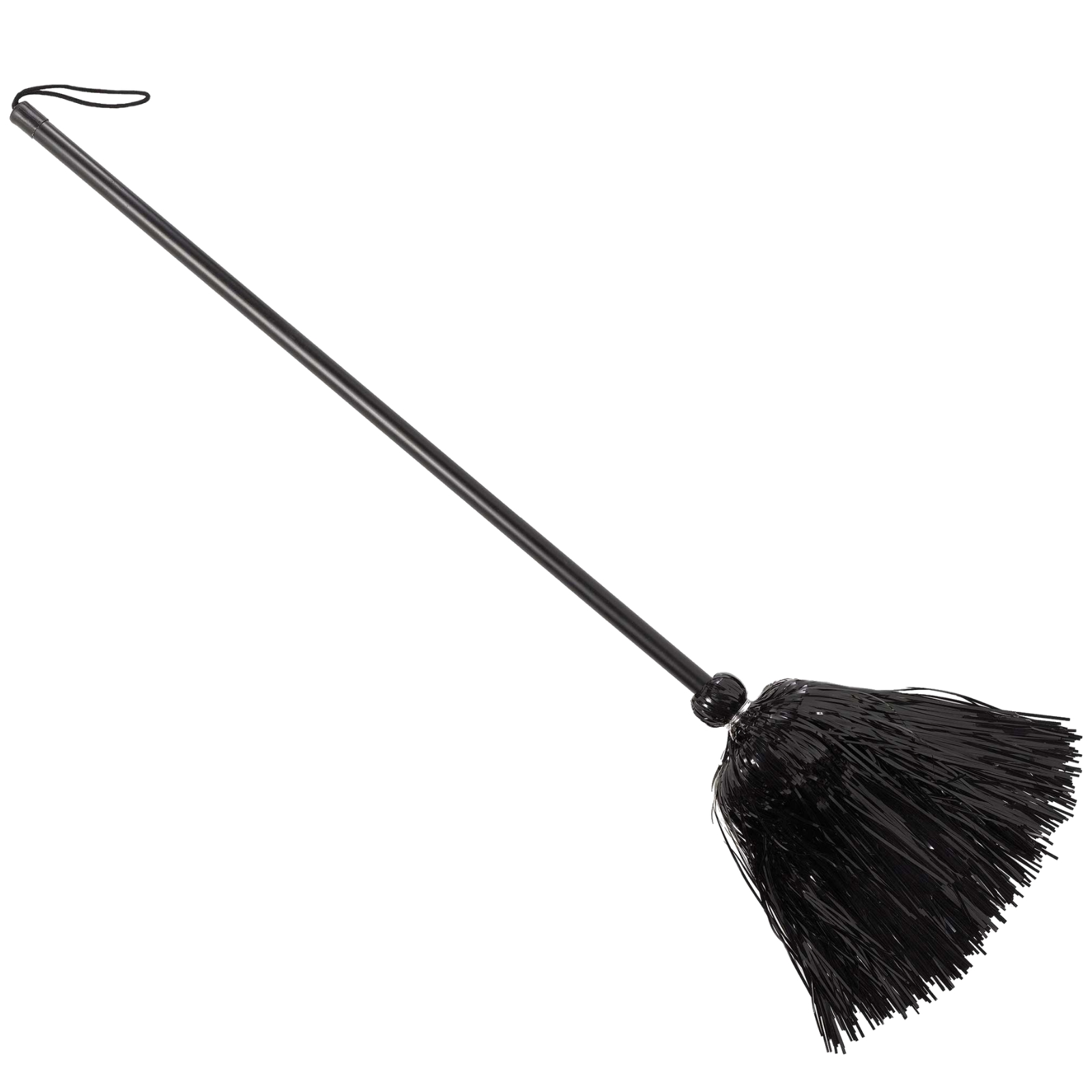 Black Tinsel Witches Broom