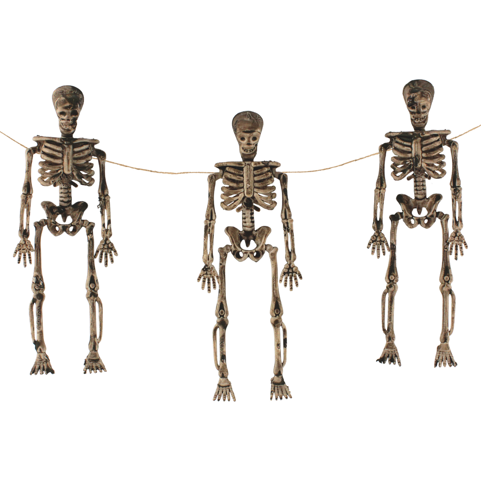Small Plastic Aged Skeletons (Pack of 3) 