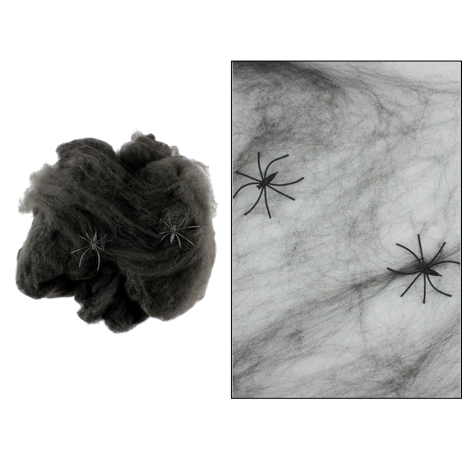 Black Stretchable Spider Web Party Decoration