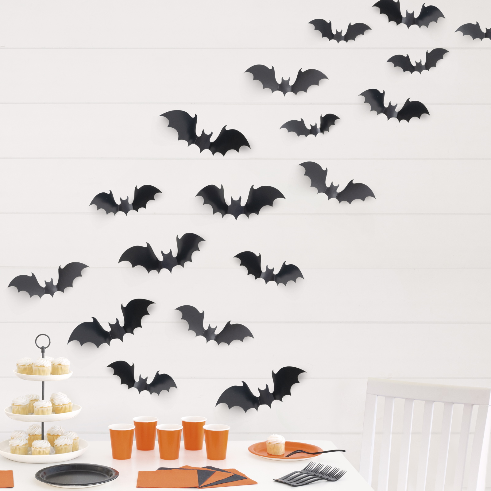 Flying Bats 3D Wall Decorating Kit (24 Pieces)