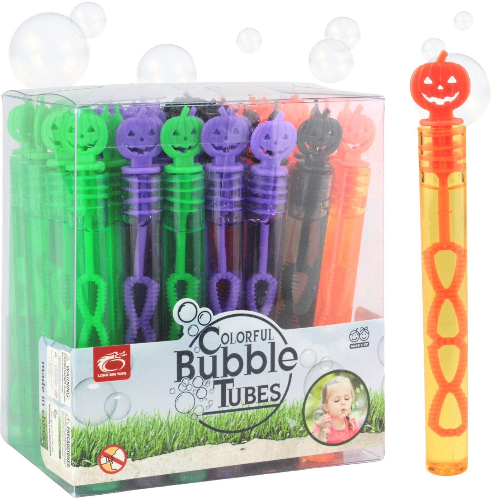 Box of 48 Halloween Mini Bubble Wands