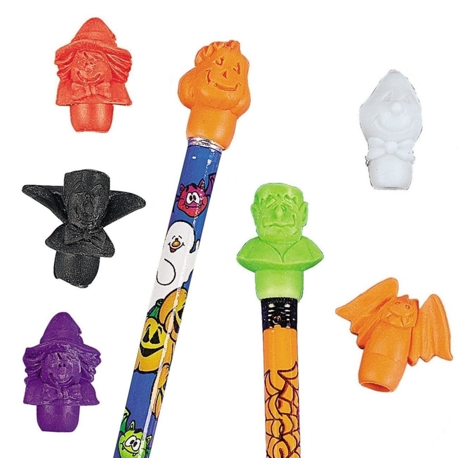 Halloween Pencil Top Erasers (Pack of 140)