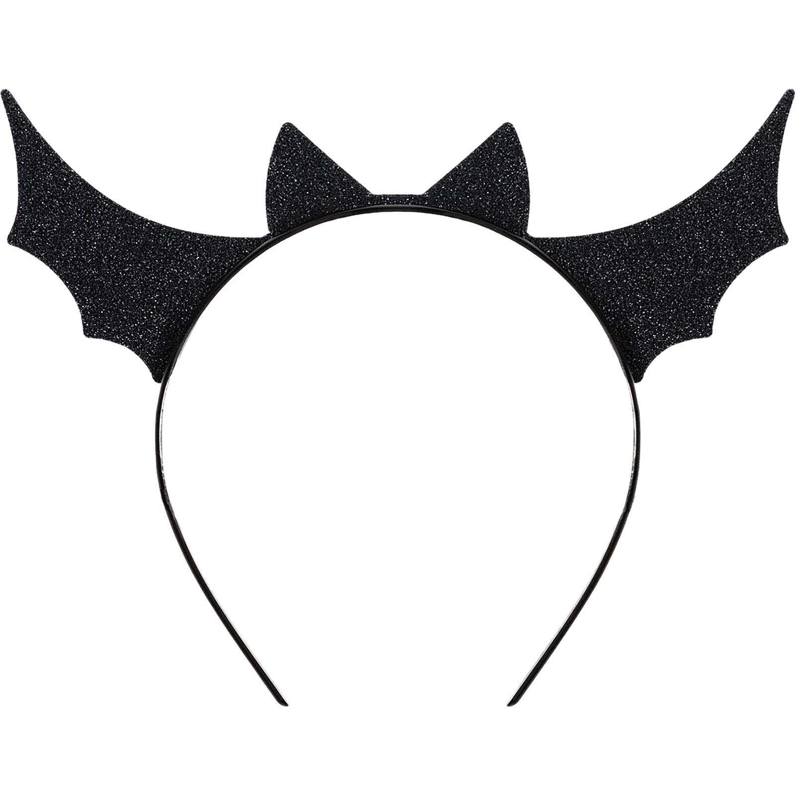 Black Bat Wings Plastic Headband