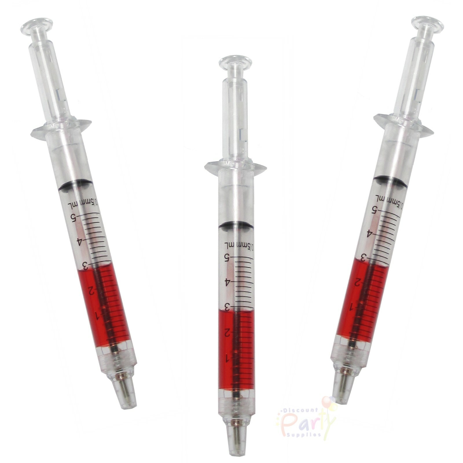 Plastic Syringe Pen With Fake Blood