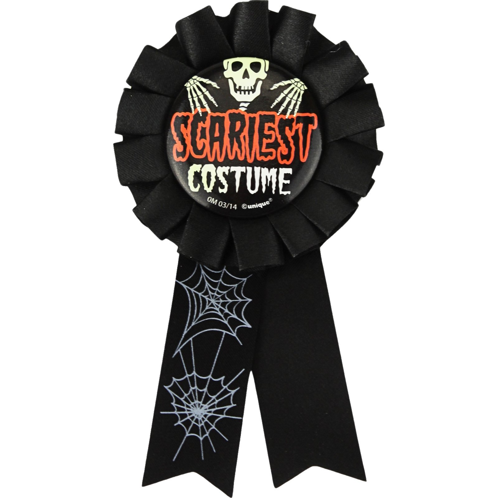 Halloween Scariest Costume Ribbon Badge