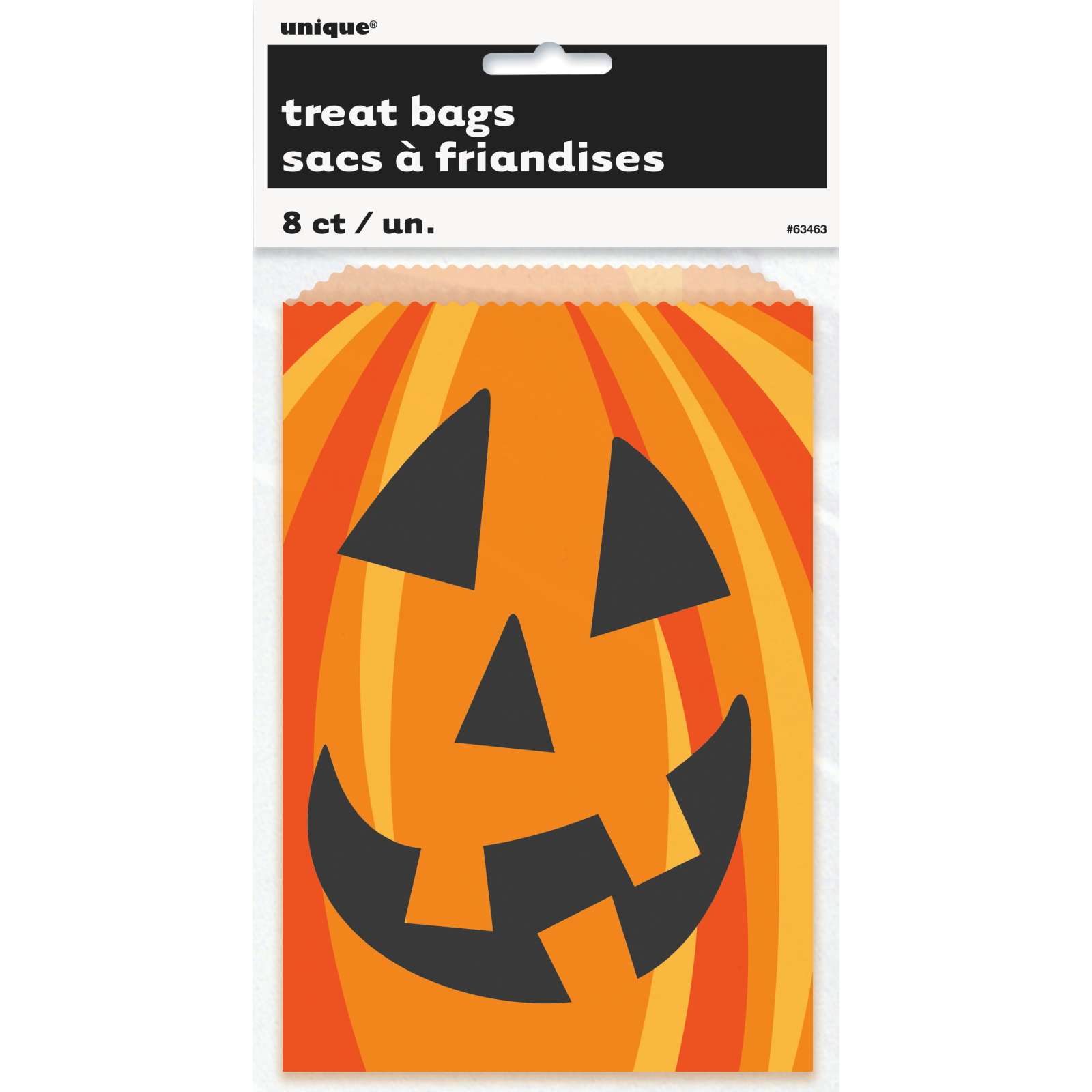 Pumpkin Paper Lolly / Treat Bags (Pack of 8)
