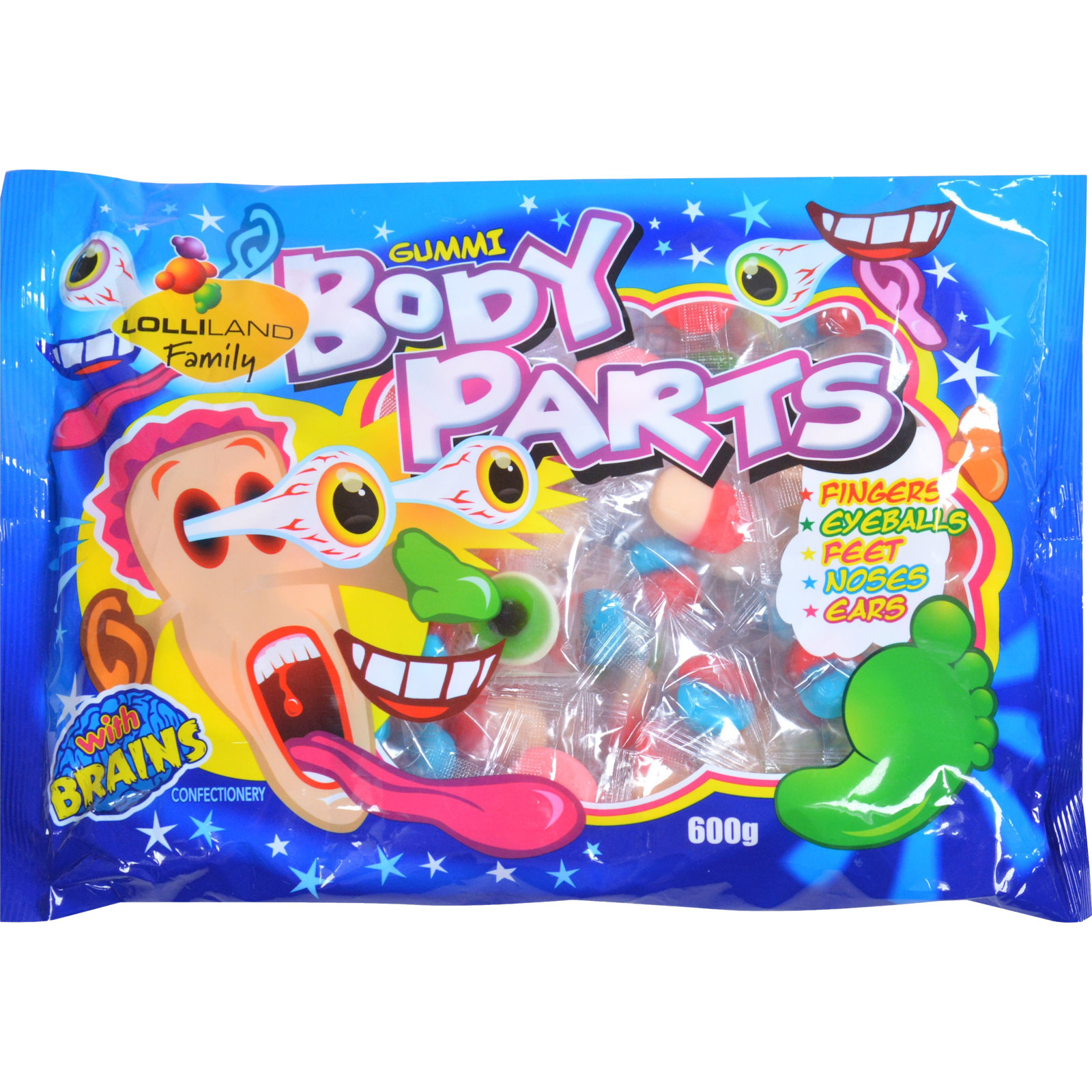 Halloween Body Parts Lollies (600g Bag) 