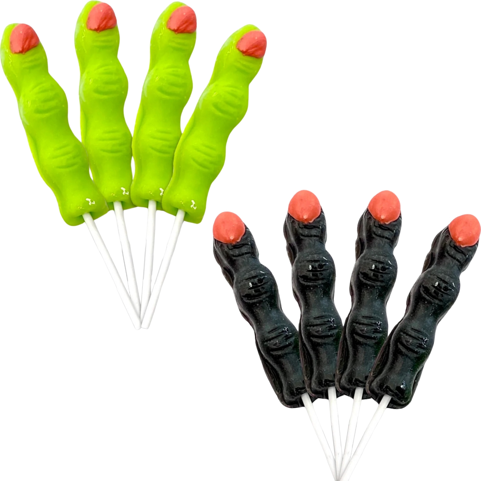 Pack of 4 Spooky Halloween Finger Lollipops (1 Design Only)