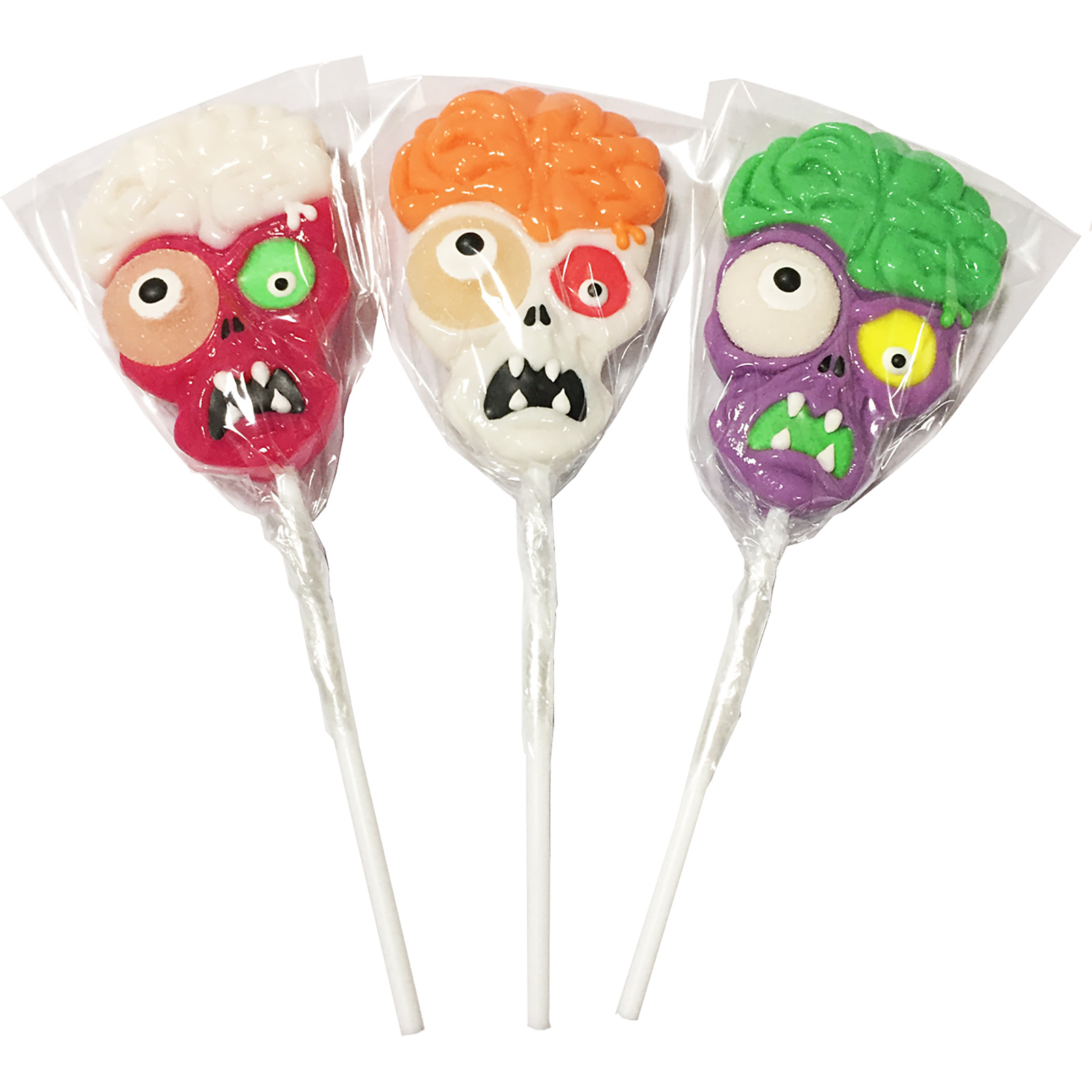 Creepy Skull Lollipop With Jelly Eye 85g (1 Only)