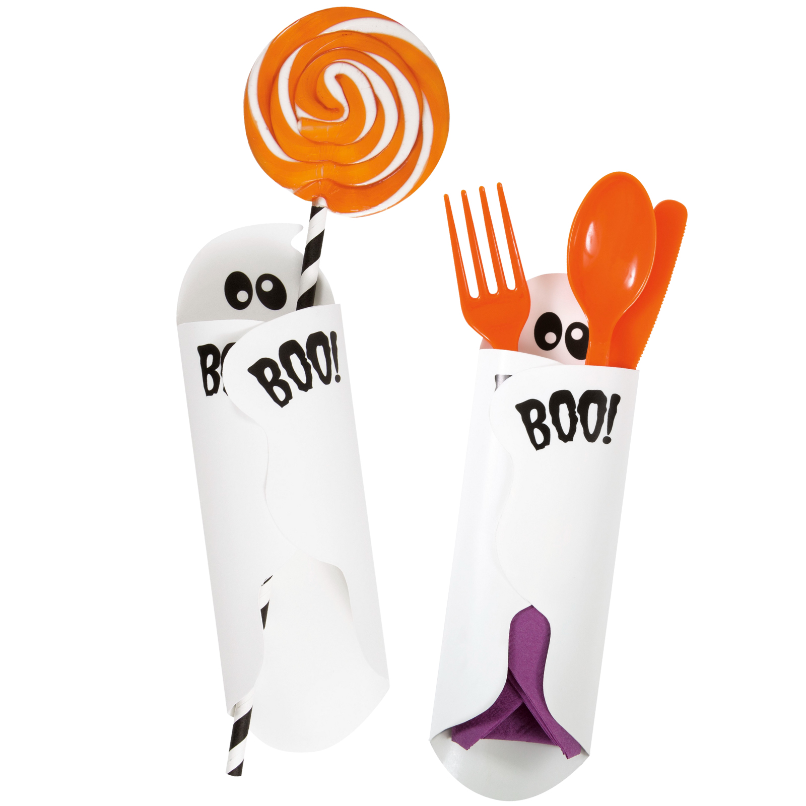 Ghost Candy and Cutlery Wrappers (Pack of 8)