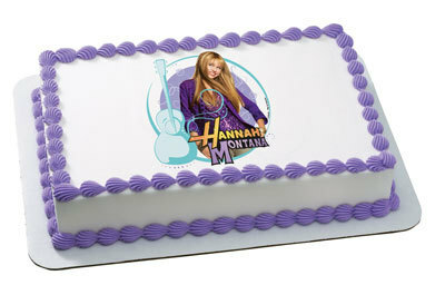 Hannah Montana Edible Icing Cake Decoration