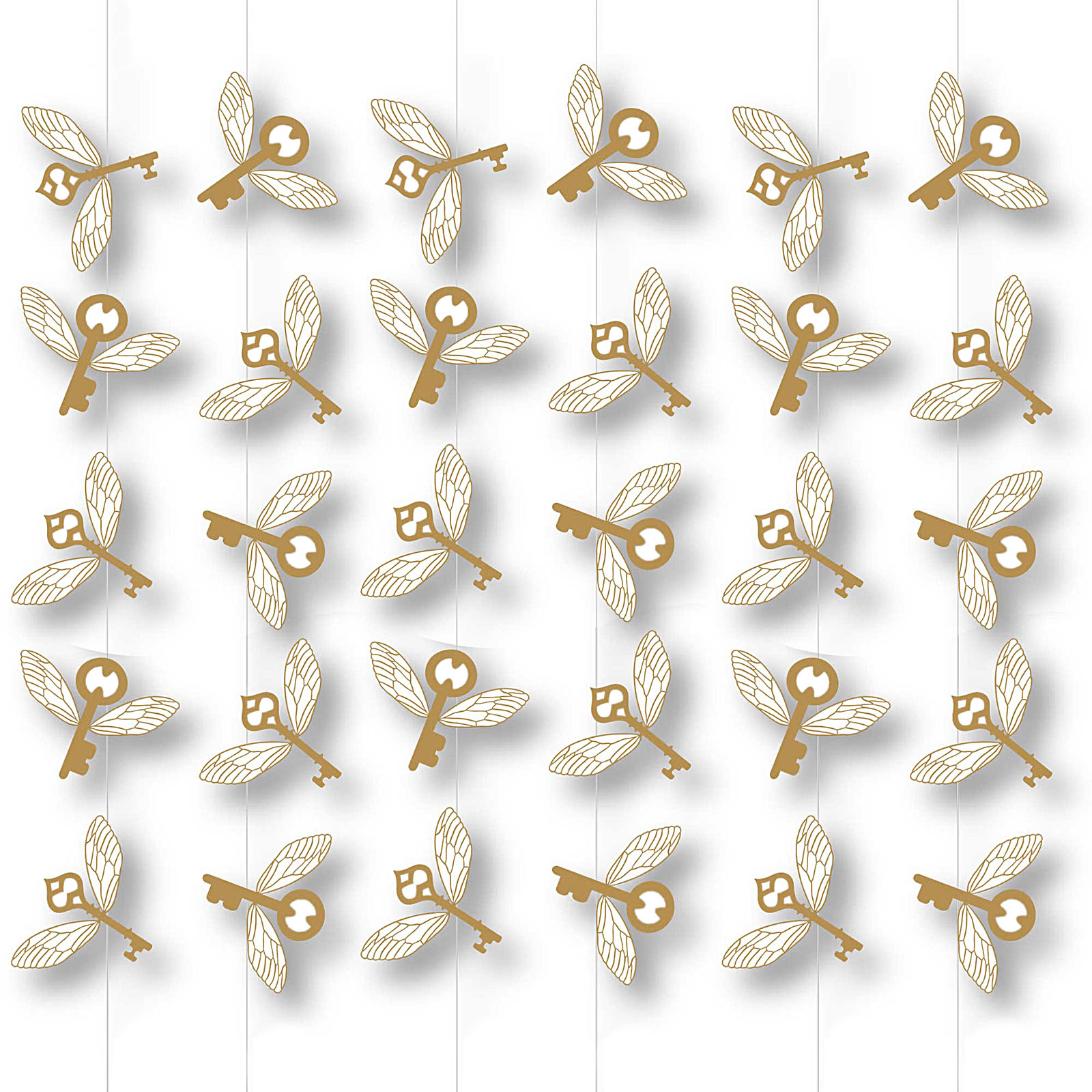 Harry Potter Flying Key String Decorations (Pack of 6)