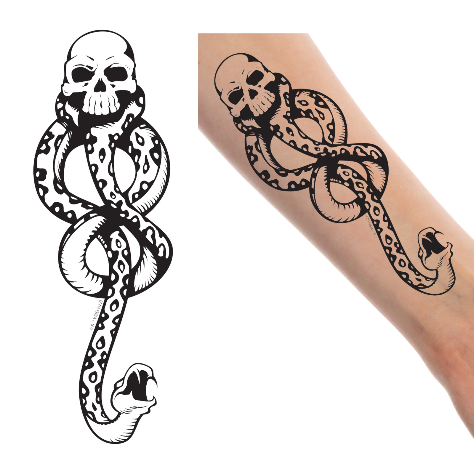 Harry Potter Dark Mark Tattoos (Pack of 4) 
