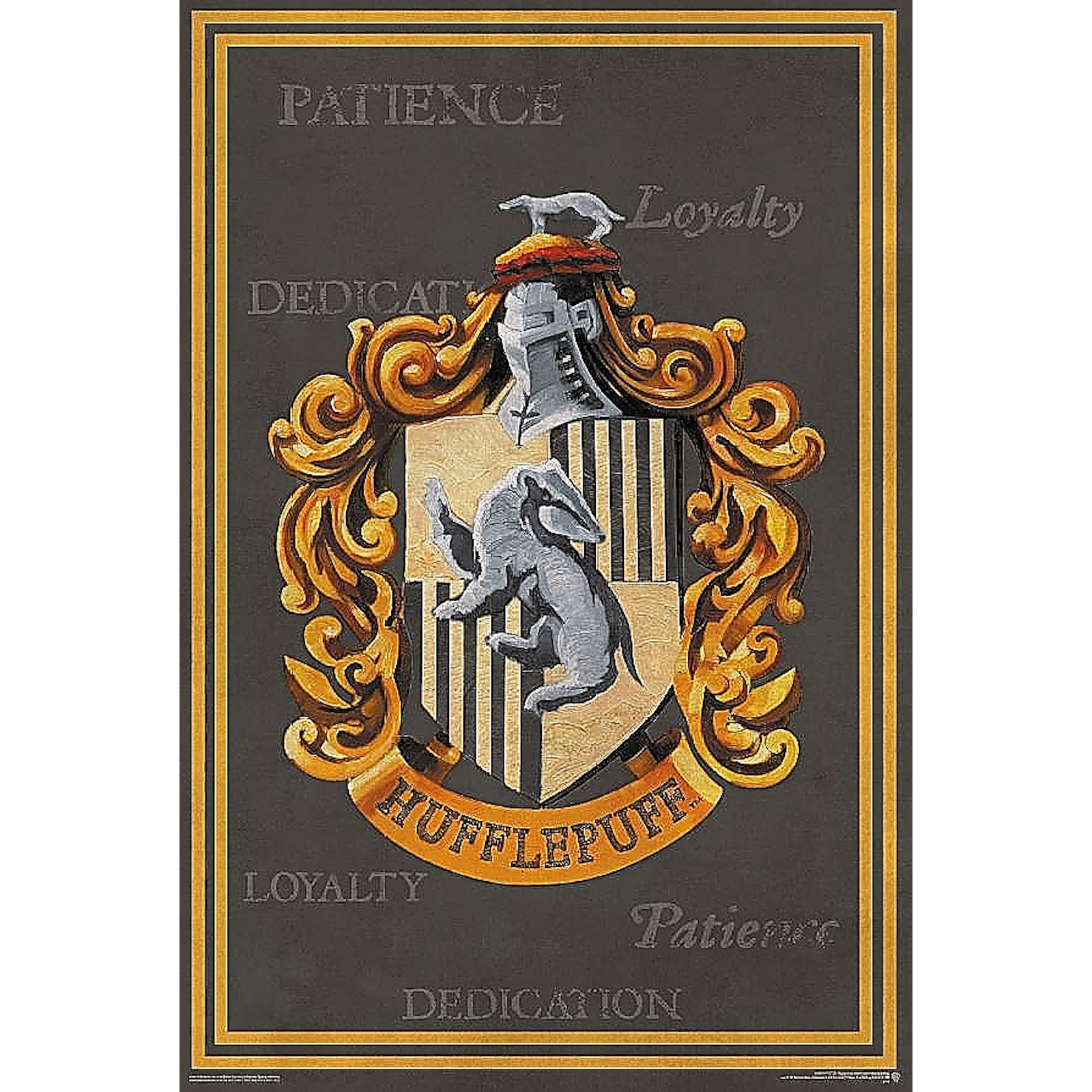 Harry Potter Hufflepuff Crest Poster