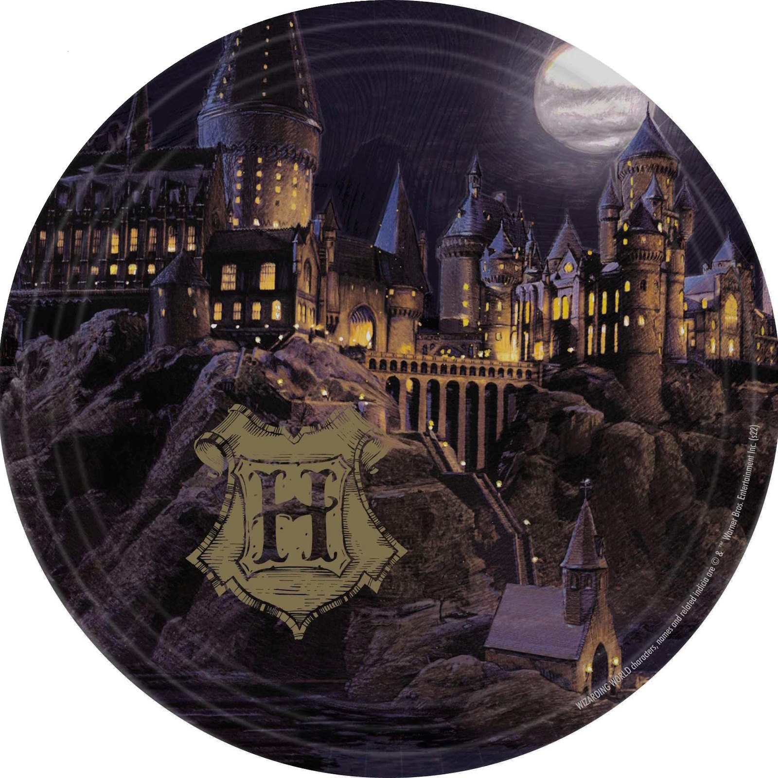 Harry Potter Hogwarts Large Paper Plates (Pack of 8) 