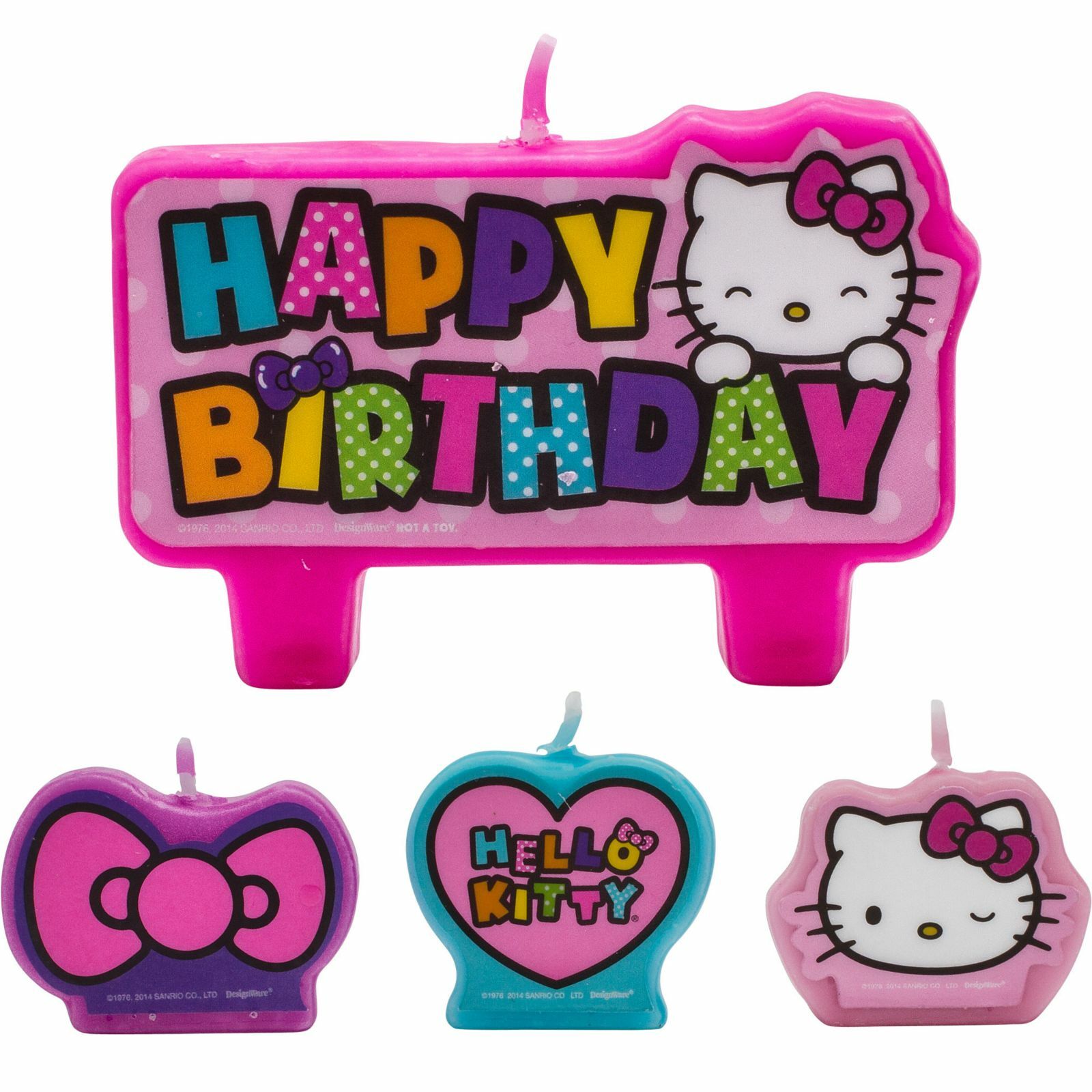 Hello Kitty Rainbow Candles (Set of 4)