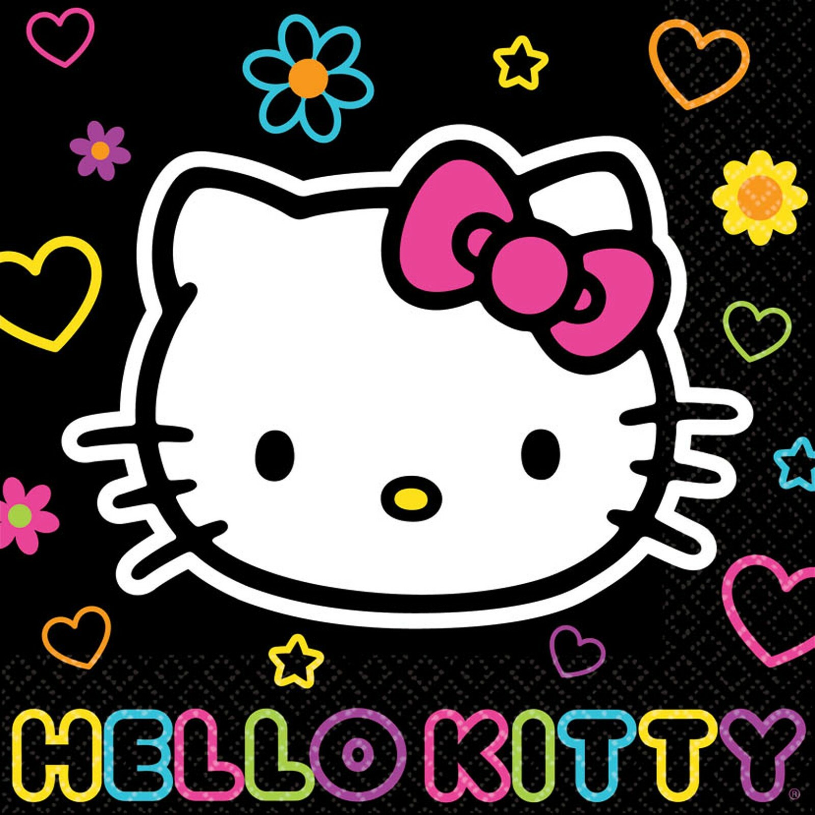Hello Kitty Tween Large Napkins / Serviettes (Pack of 16)