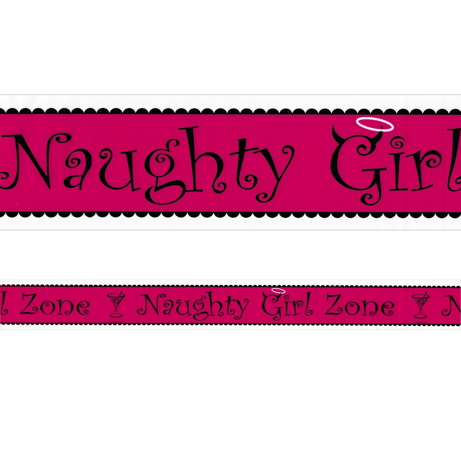 Naughty Girl Zone Plastic Party Tape