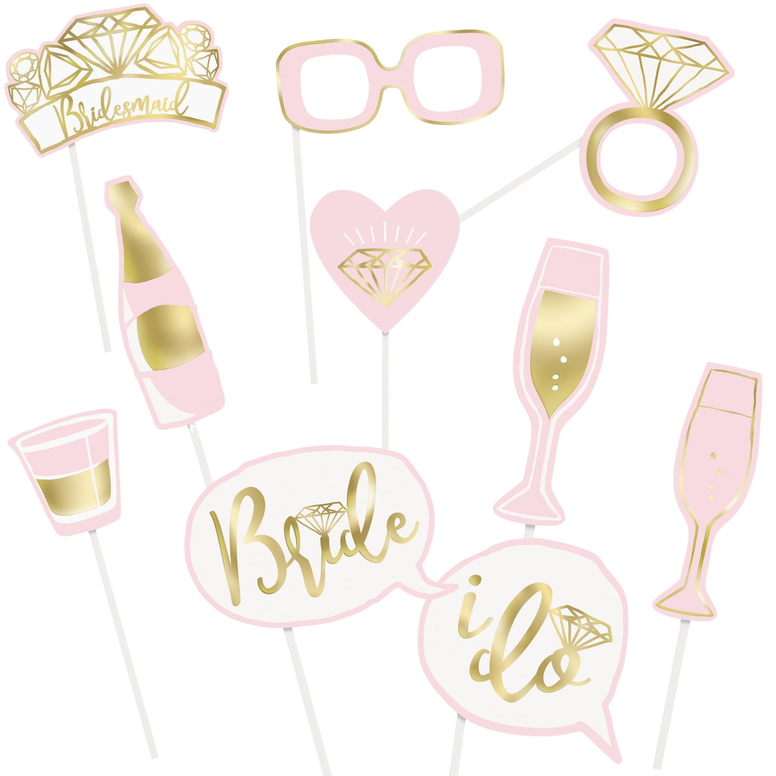 Bachelorette Hens Party Photo Props (Pack of 10)