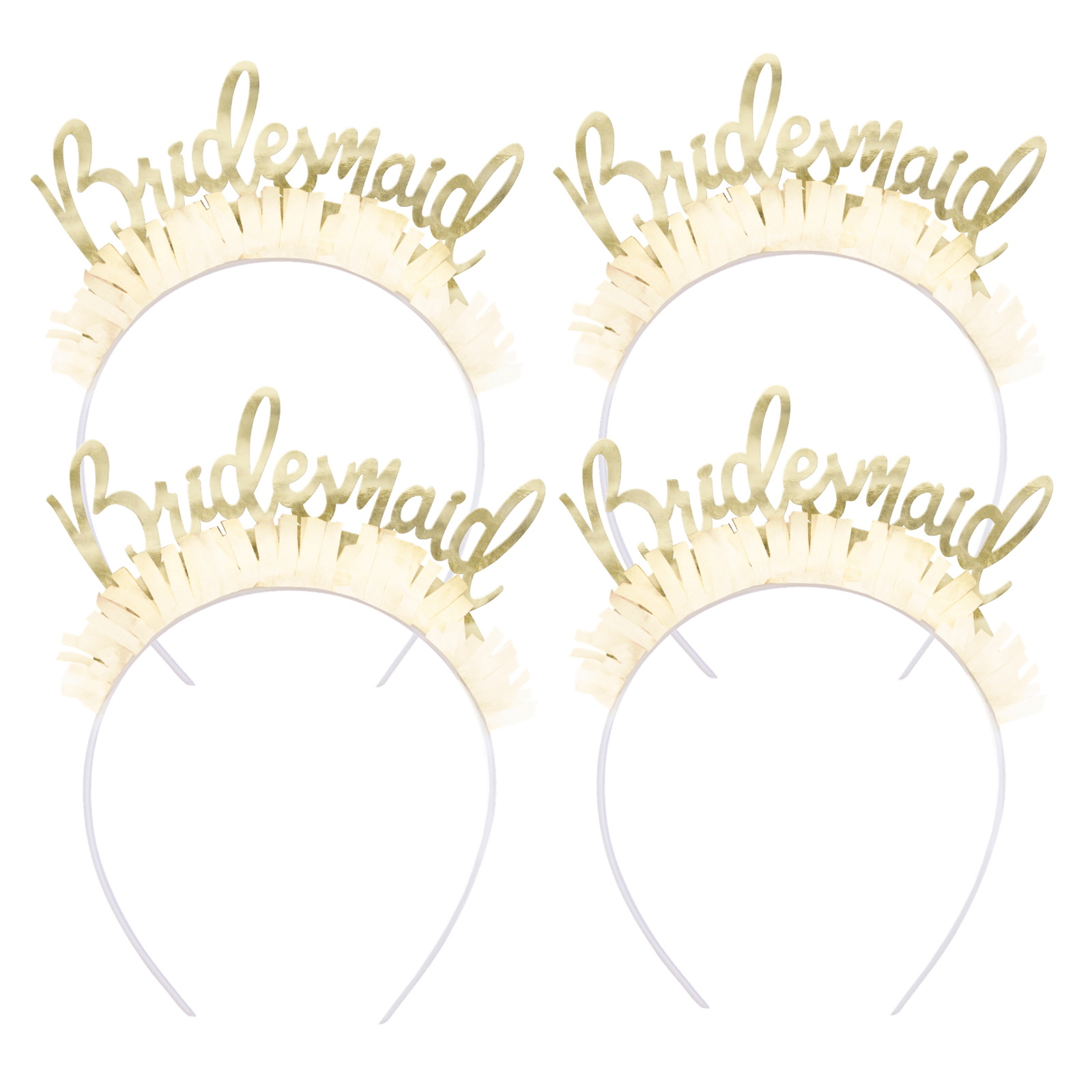 Bridesmaid Headbands (Pack of 4)