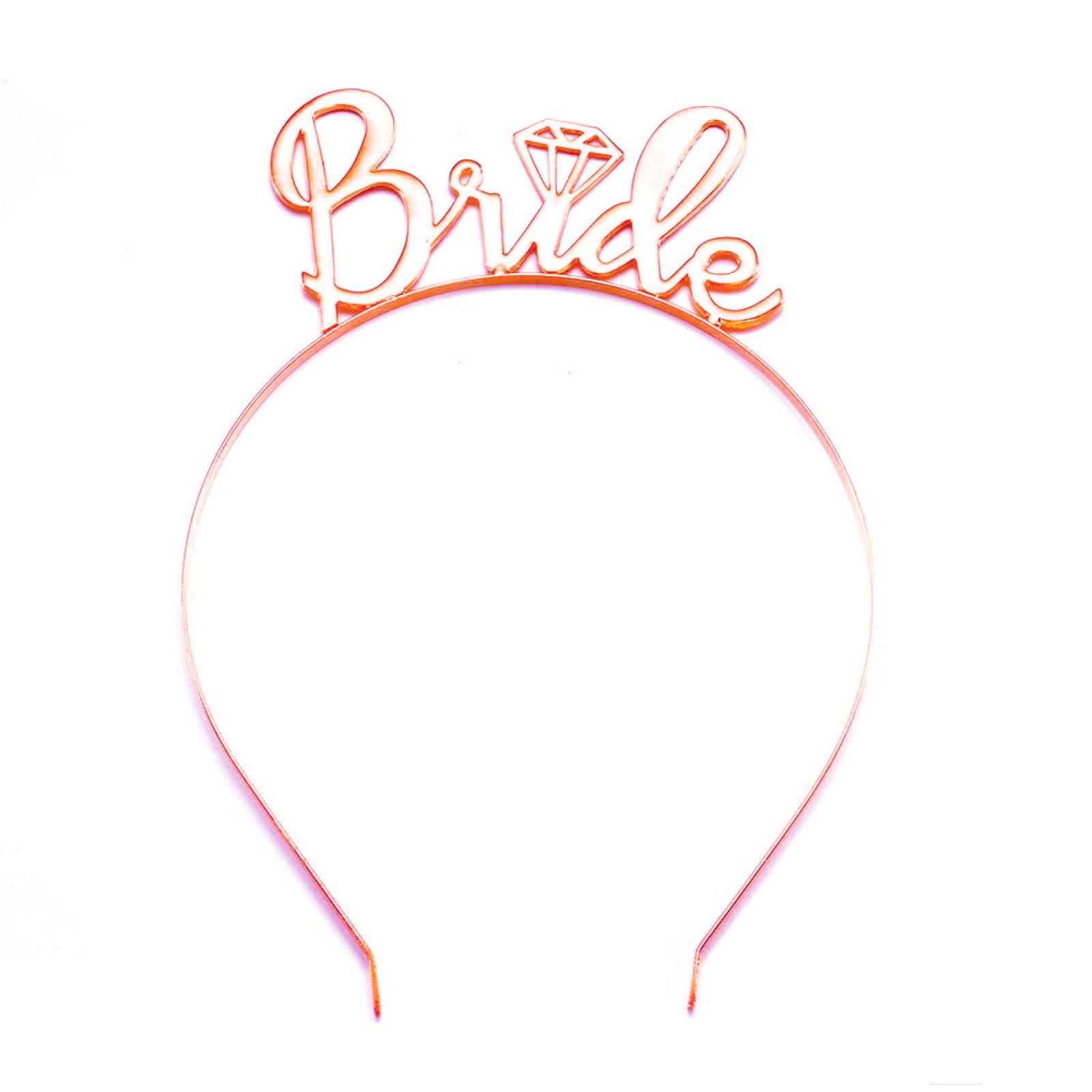 Rose Gold Metal Bride Headband