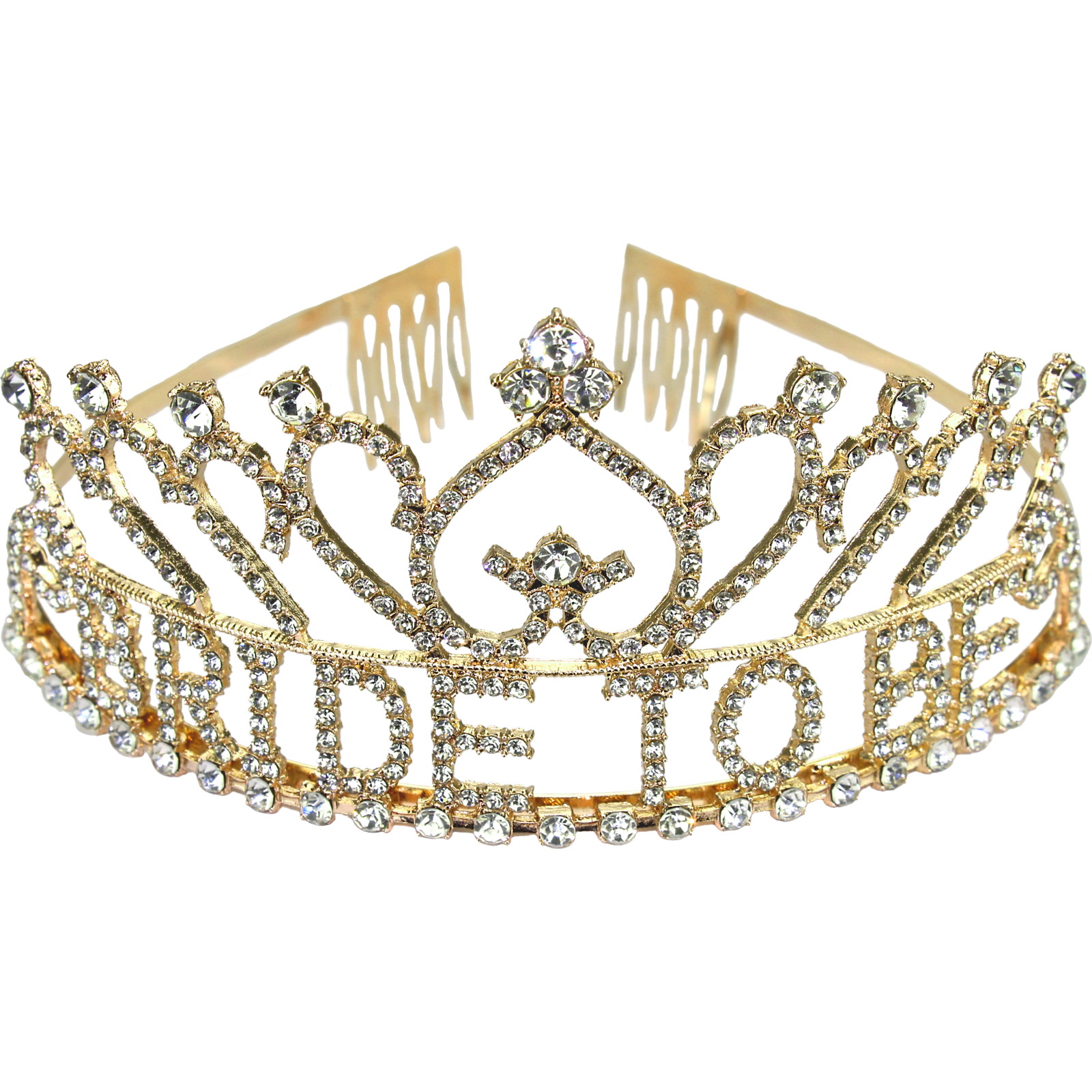 Gold Bride to Be Diamante Tiara