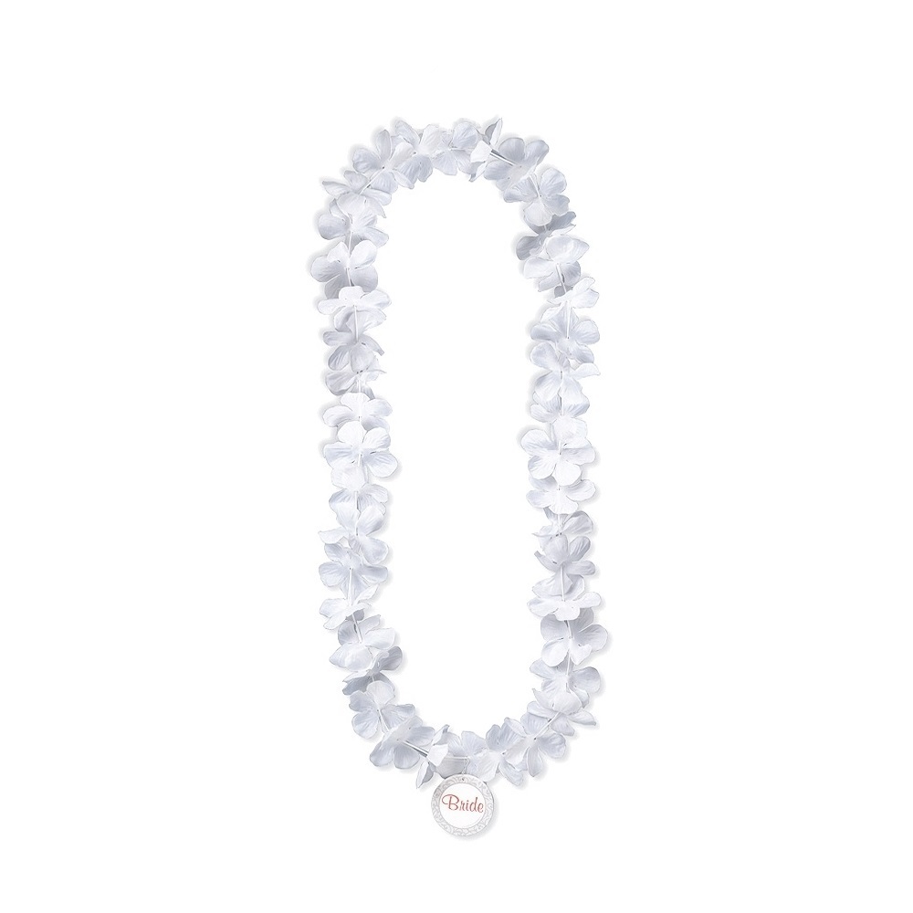 Bridal White Hawaiian Flower Lei