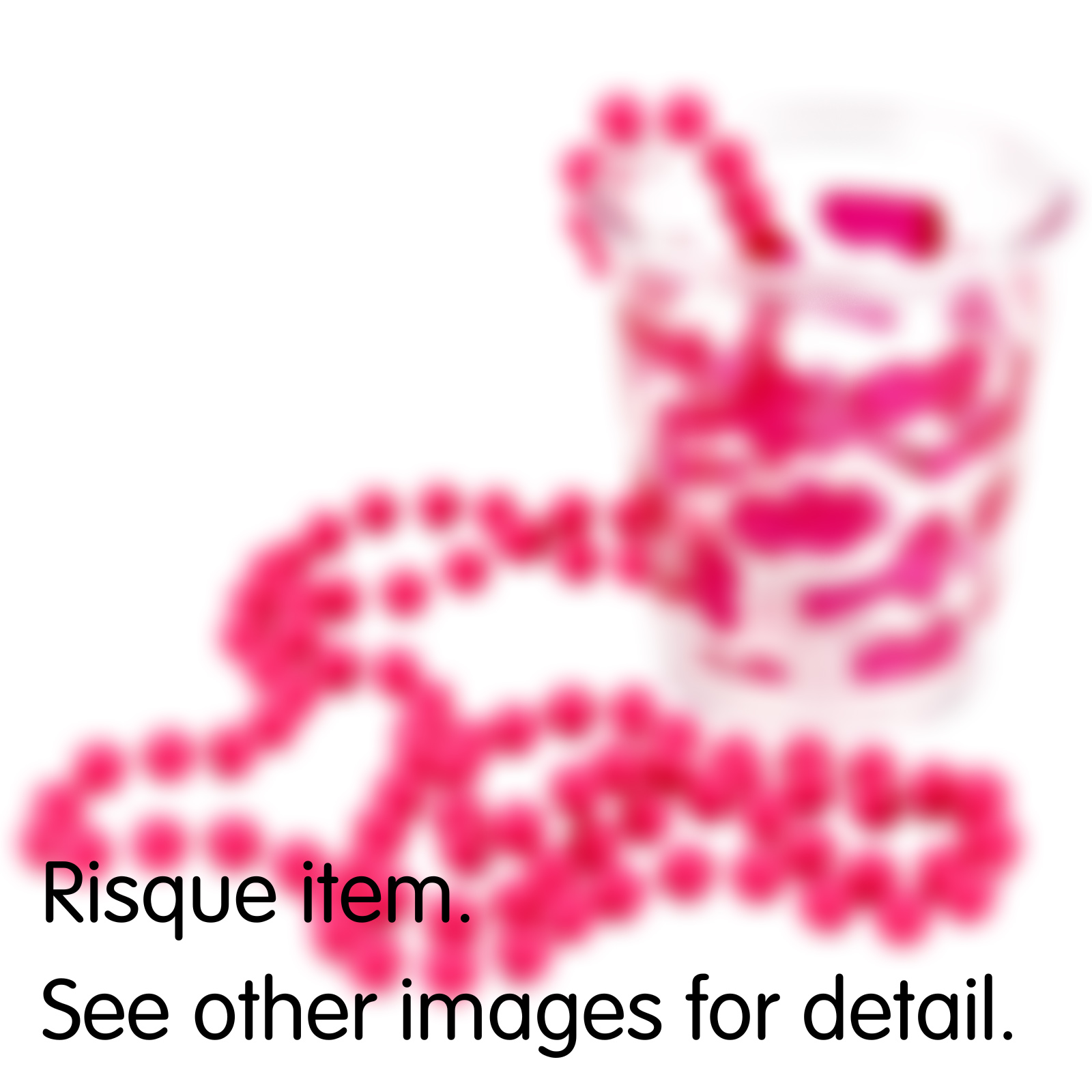 Red Pecker Print Shot Glass Necklace