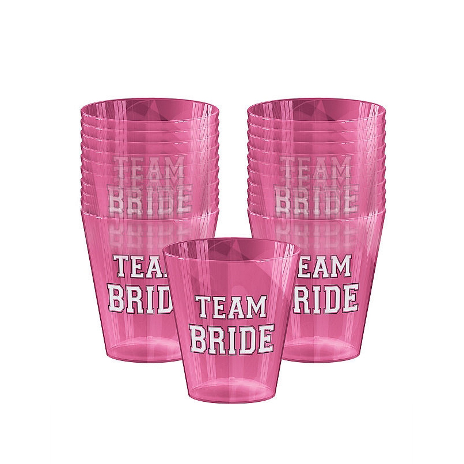 Team Bride Plastic Shot Glasses (Pack of 40)